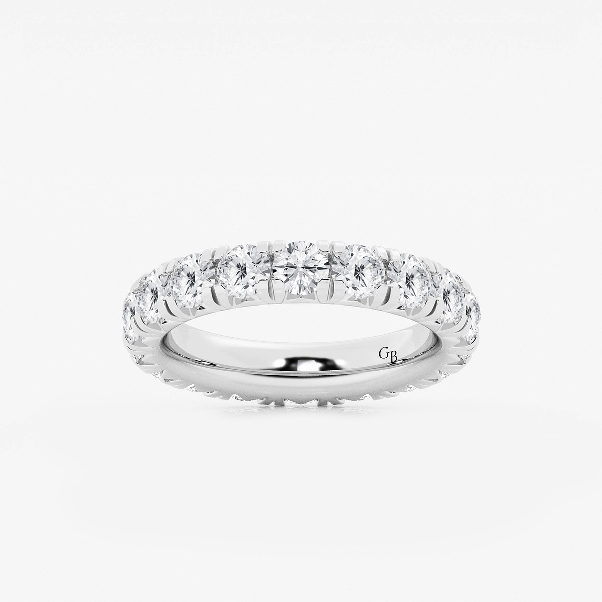 3 ctw Round Lab Grown Diamond Eternity Band - 3.7mm Width
