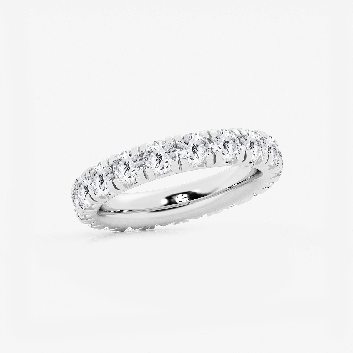 Additional Image 1 for  3 ctw Round Lab Grown Diamond Eternity Band - 3.7mm Width
