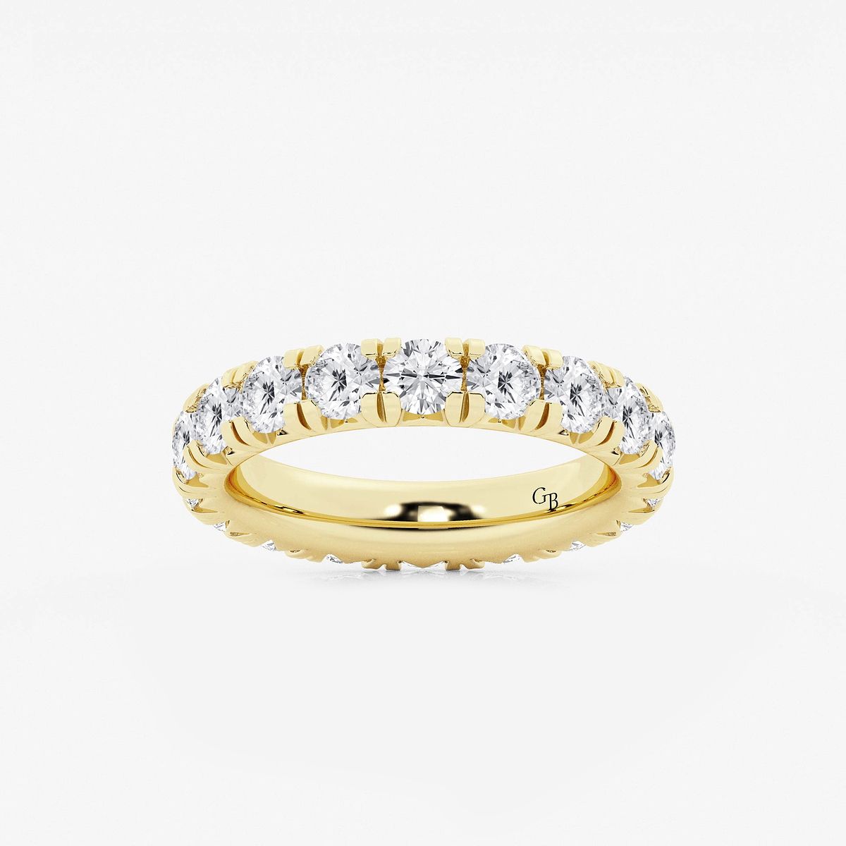 3 ctw Round Lab Grown Diamond Eternity Band - 4mm Width