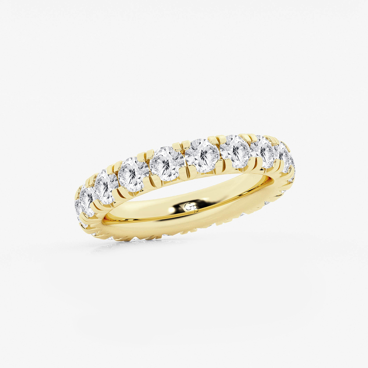 Additional Image 1 for  3 ctw Round Lab Grown Diamond Eternity Band - 4mm Width