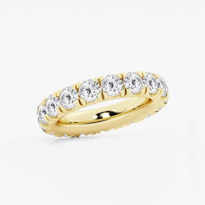 French Pave Round Eternity Band