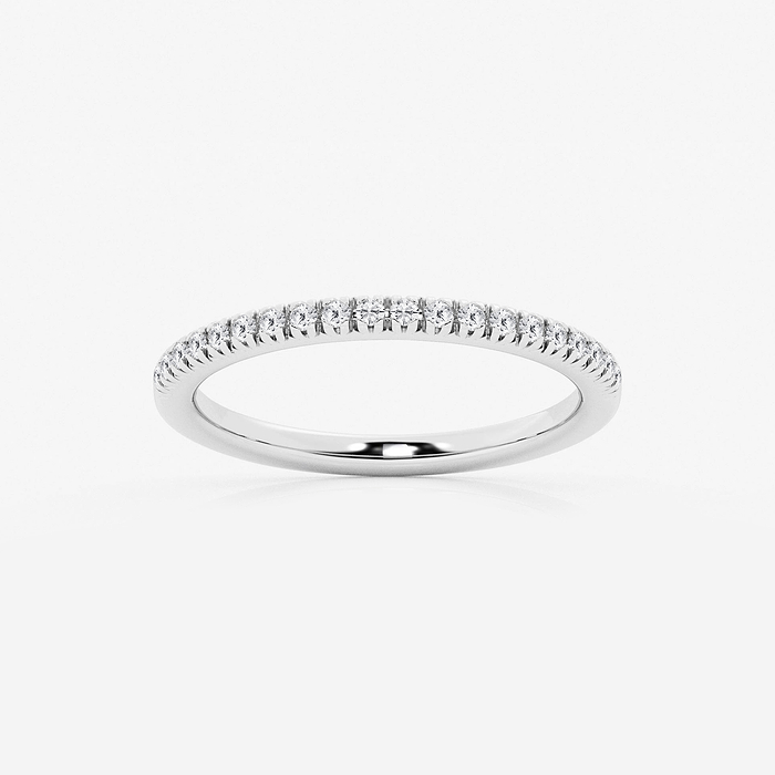 1/5 ctw Round Lab Grown Diamond Prong Set Wedding Band