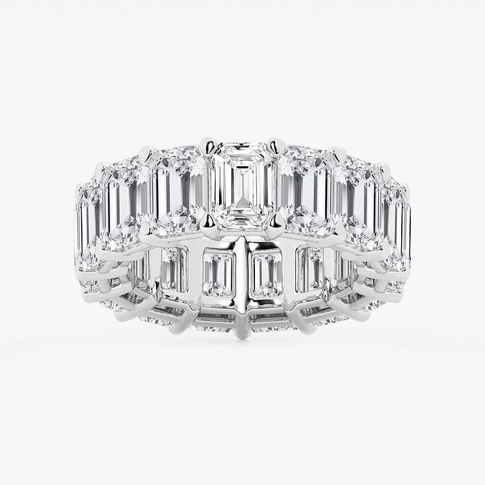 Cut Luxe Emerald Eternity Band