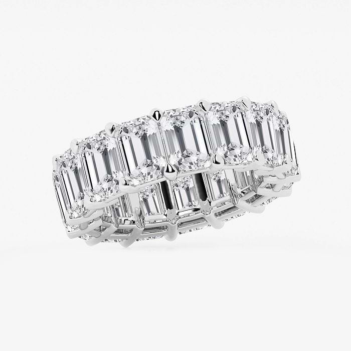 Cut Luxe Emerald Eternity Band