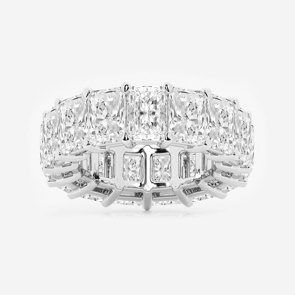 Radiant Cut Full outlet Eternity Band/ Simulant Diamond Wedding Band/ Full Eternity Band/ 7.86 CT Flowless Radiant Stackable Matching Eternity Ring