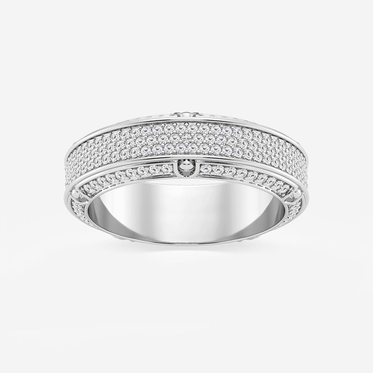 1 1/3 ctw Round Lab Grown Diamond Eternity Band - 6.5mm Width