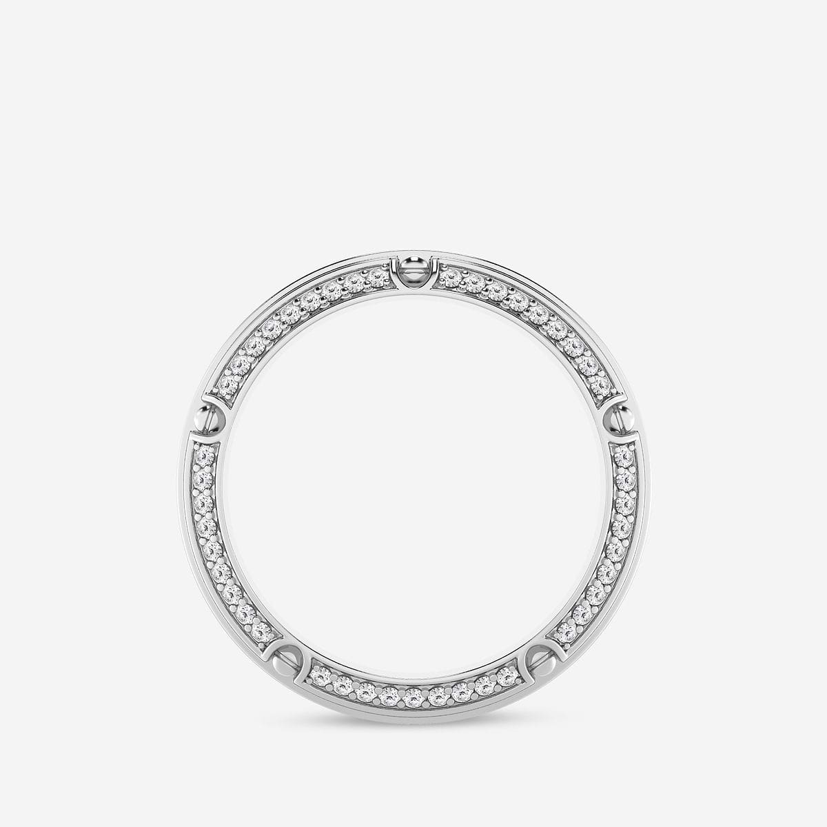 Additional Image 1 for  1 1/3 ctw Round Lab Grown Diamond Eternity Band - 6.5mm Width