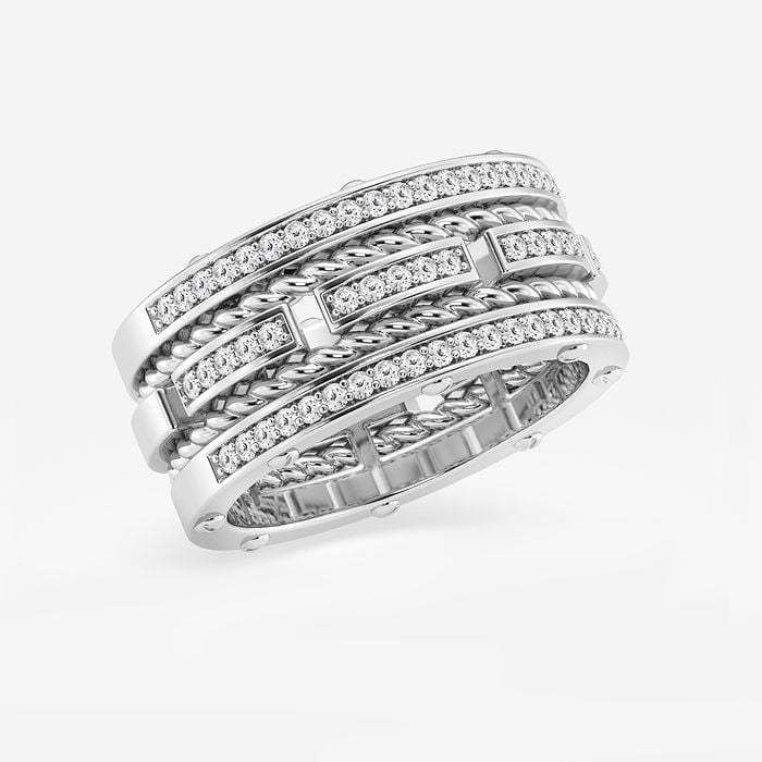 Contemporary Round Wedding Band