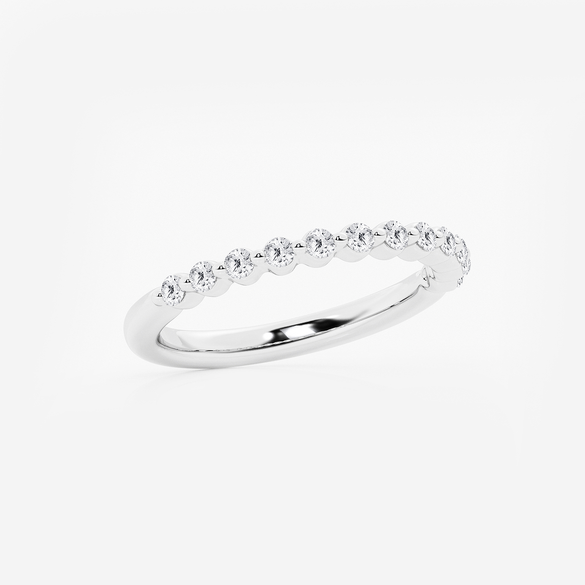 Additional Image 1 for  1/4 ctw Round Lab Grown Diamond Floating Wedding Band