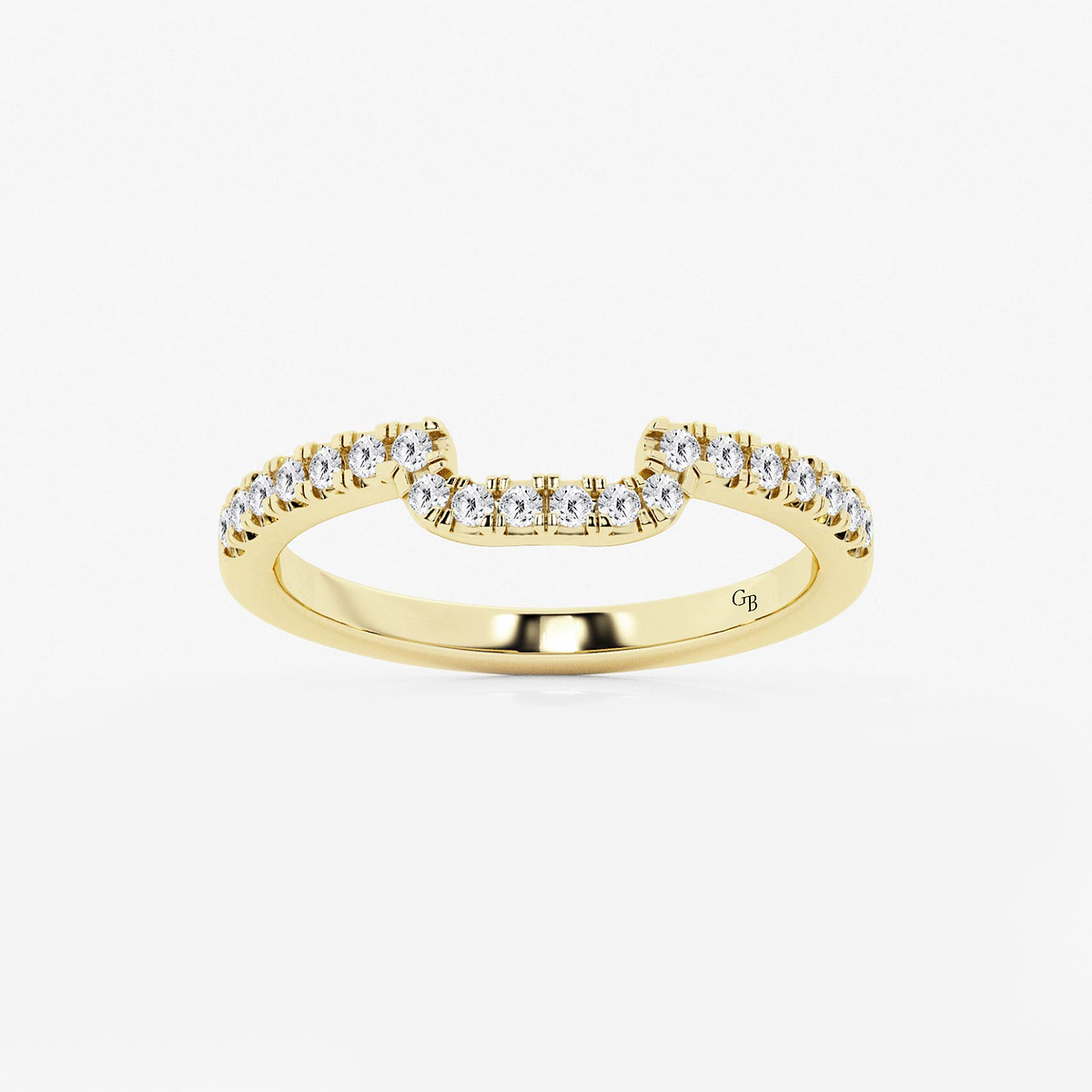 1/4 ctw Round Lab Grown Diamond Prong Set Wedding Band