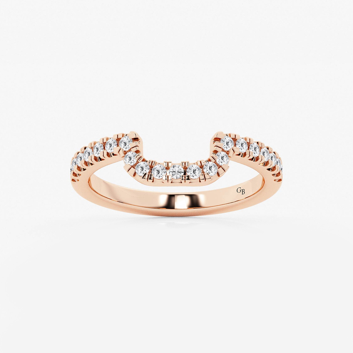 1/4 ctw Round Lab Grown Diamond Prong Set Wedding Band