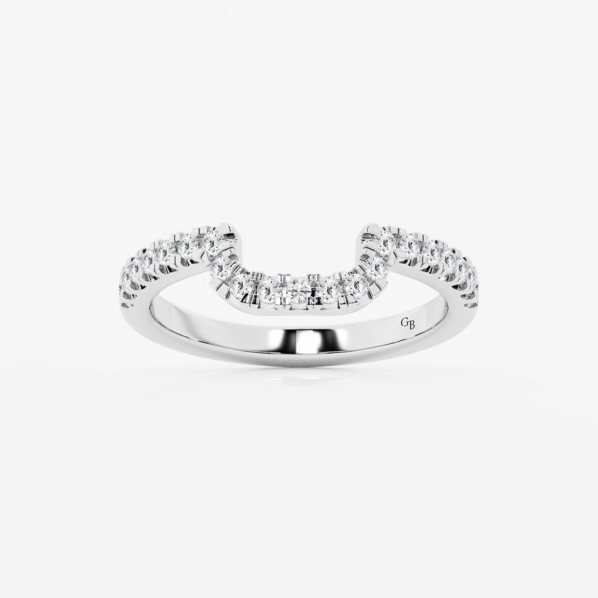 1/4 ctw Round Lab Grown Diamond Prong Set Wedding Band