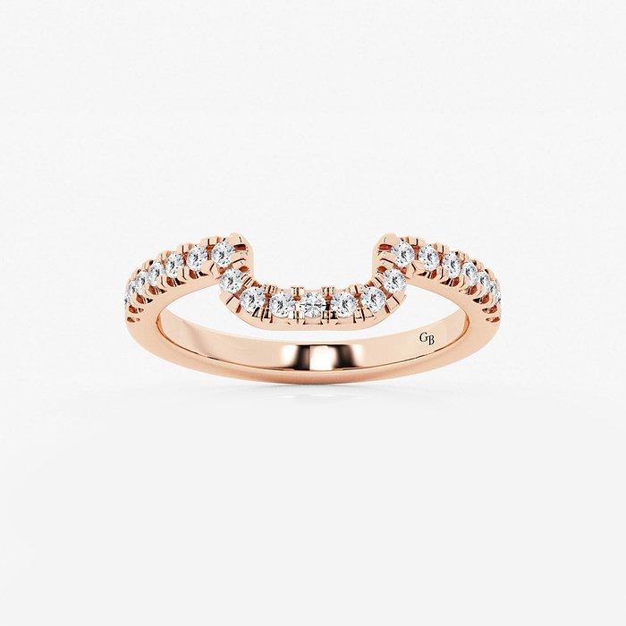 Shye 1/4 ctw Round Lab Grown Diamond Prong Set Wedding Band 18K