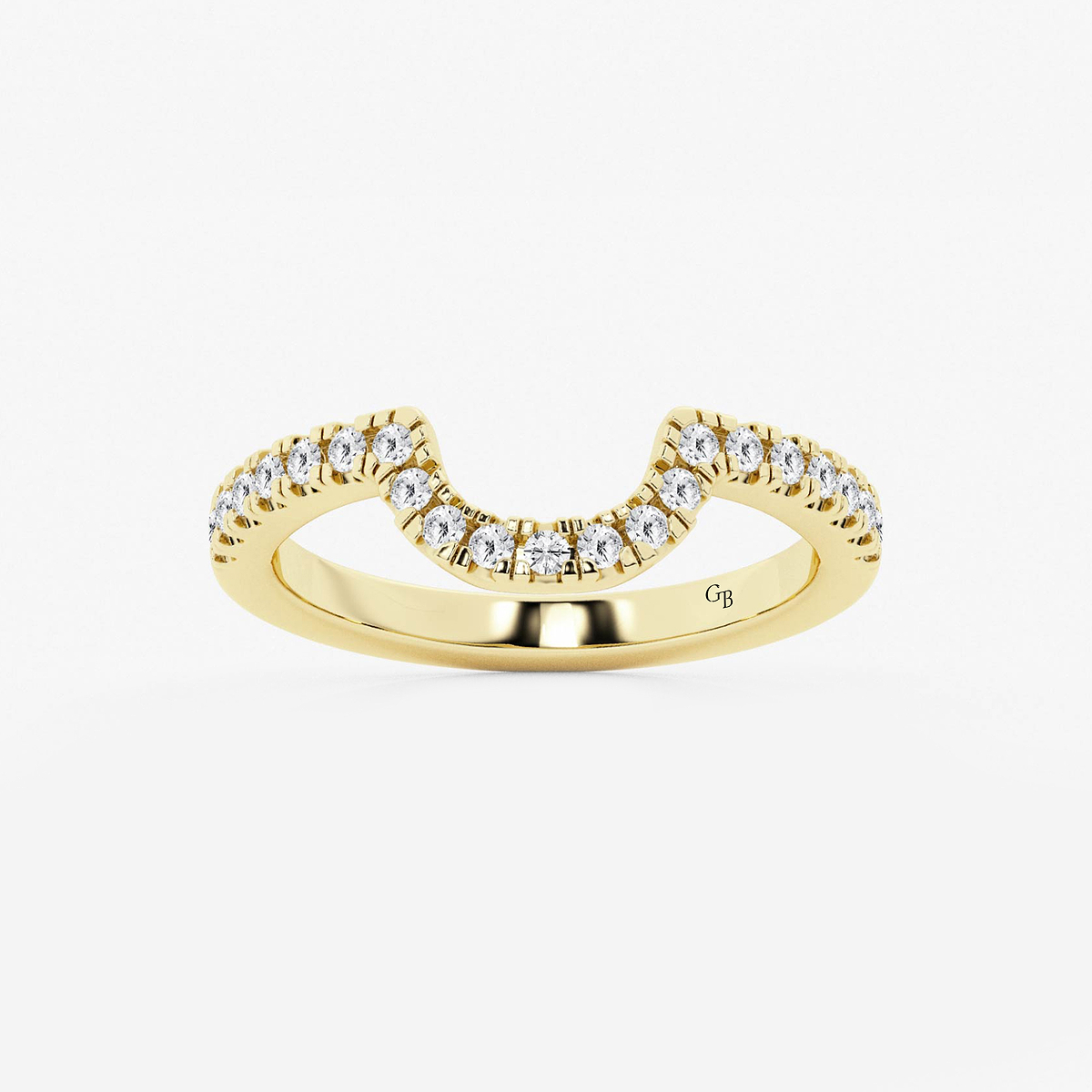 1/5 ctw Round Lab Grown Diamond Prong Set Wedding Band