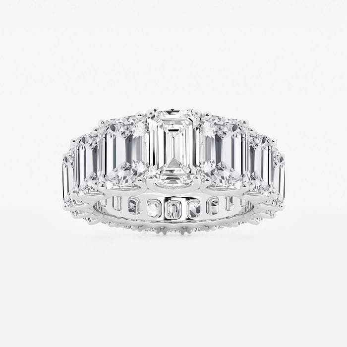 Graduated Emerald Eternity Band