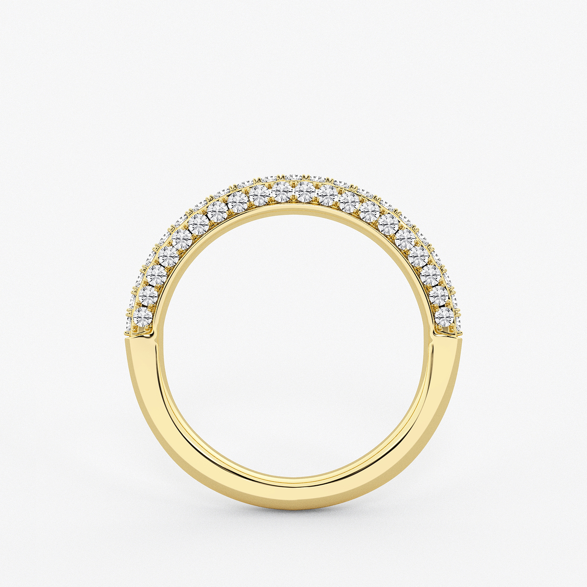 Additional Image 1 for  1/2 ctw Round Lab Grown Diamond Micro Pave Wedding Band