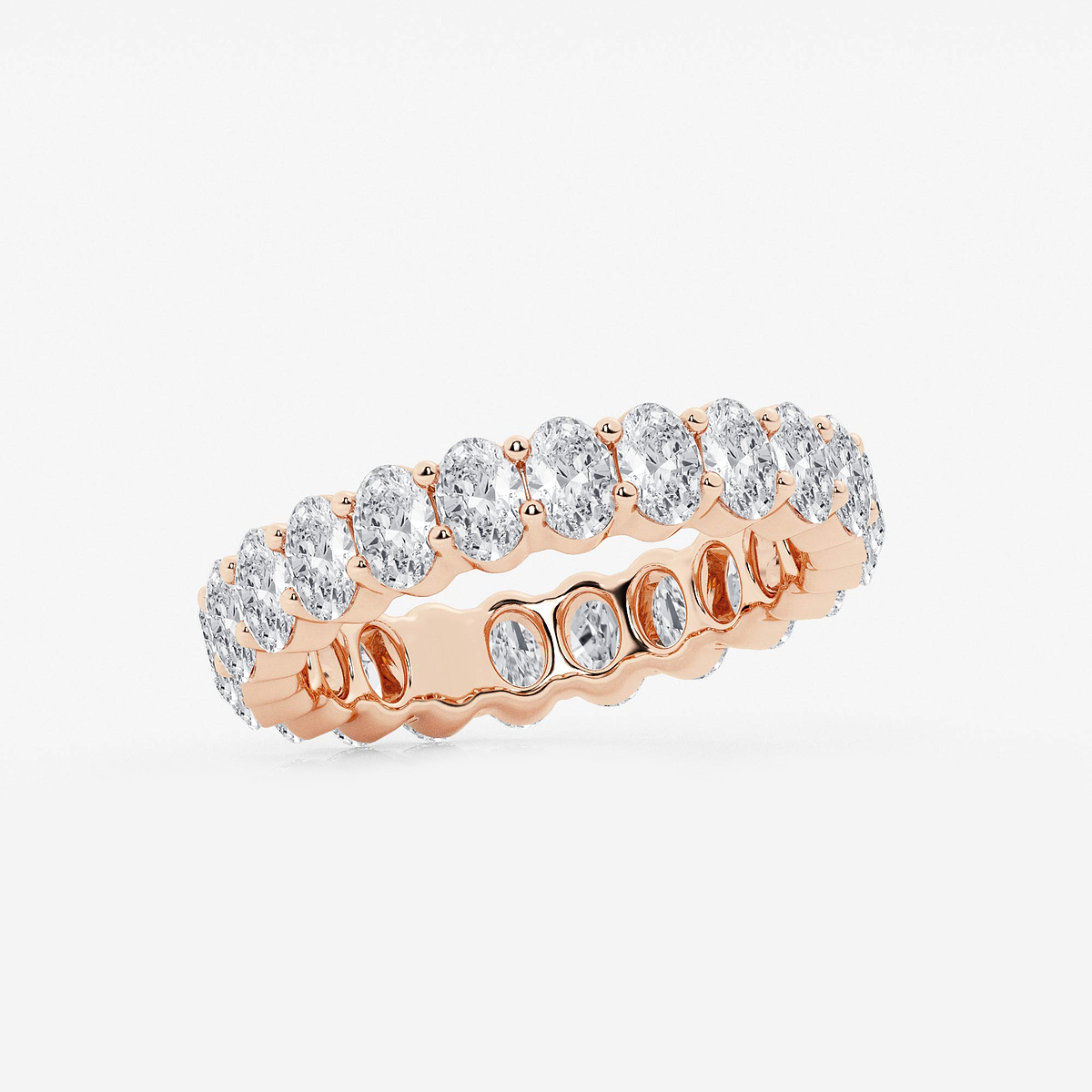 Additional Image 1 for  2 2/3 ctw Oval Lab Grown Diamond Eternity Band - 4mm Width