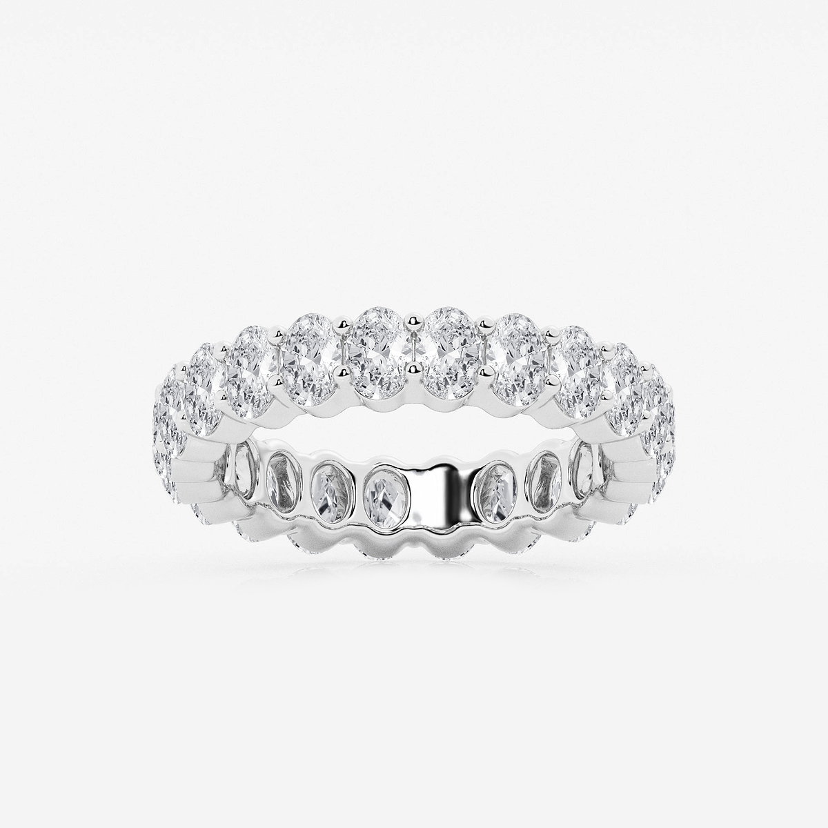 2 2/3 ctw Oval Lab Grown Diamond Eternity Band - 4.2mm Width