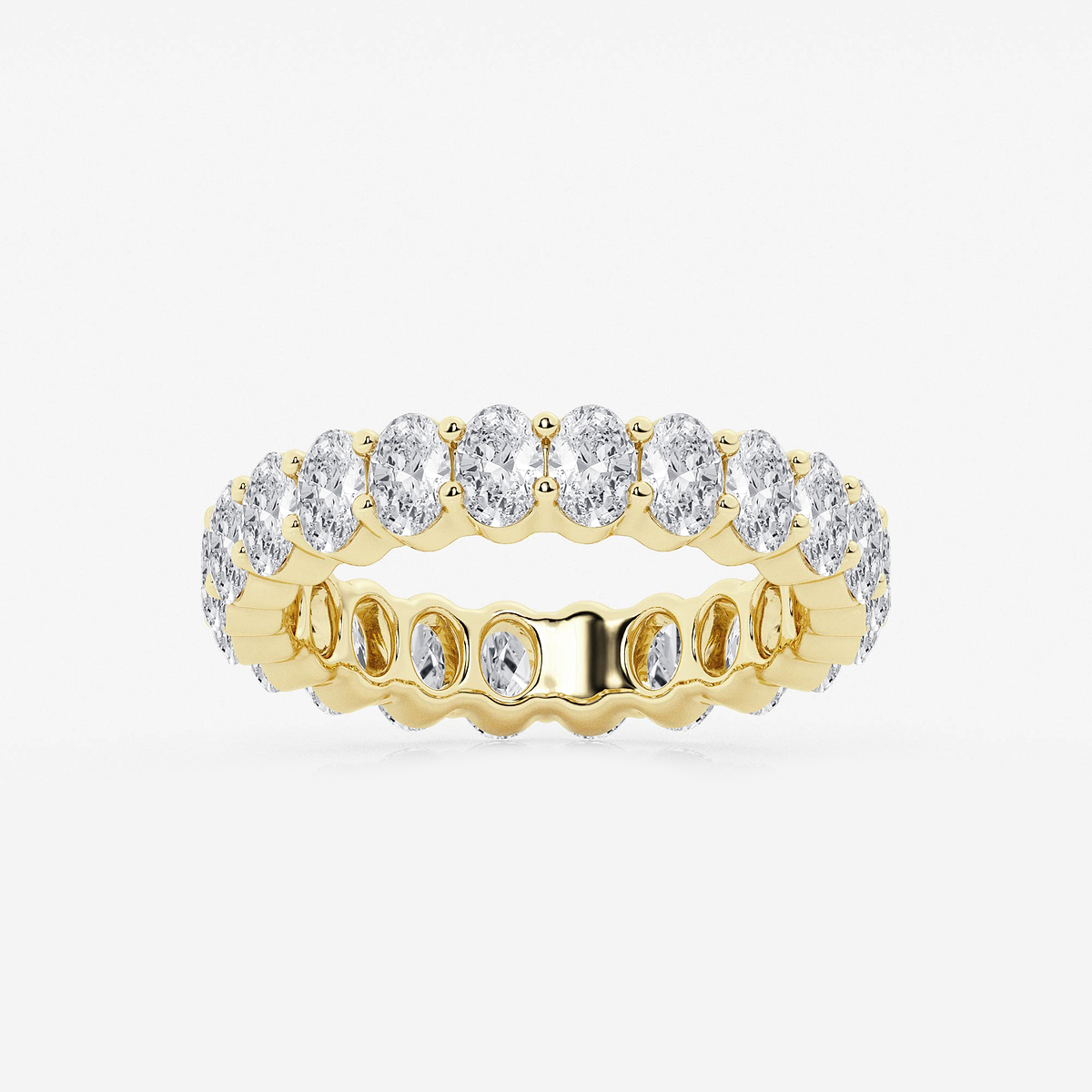2 2/3 ctw Oval Lab Grown Diamond Eternity Band - 4.2mm Width