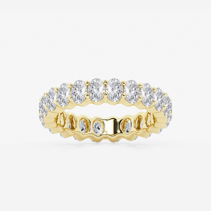 2 2/3 ctw Oval Lab Grown Diamond Eternity Band - 4.2mm Width