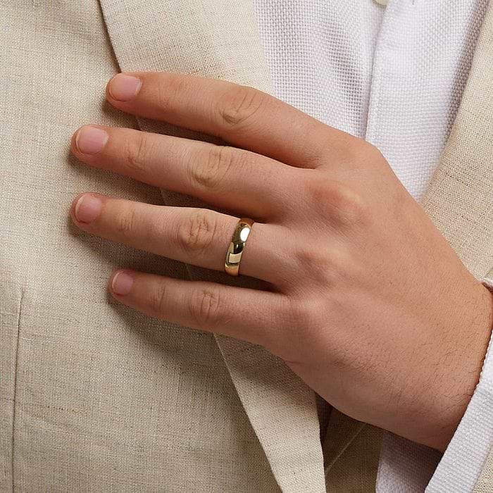 Dome Wedding Band