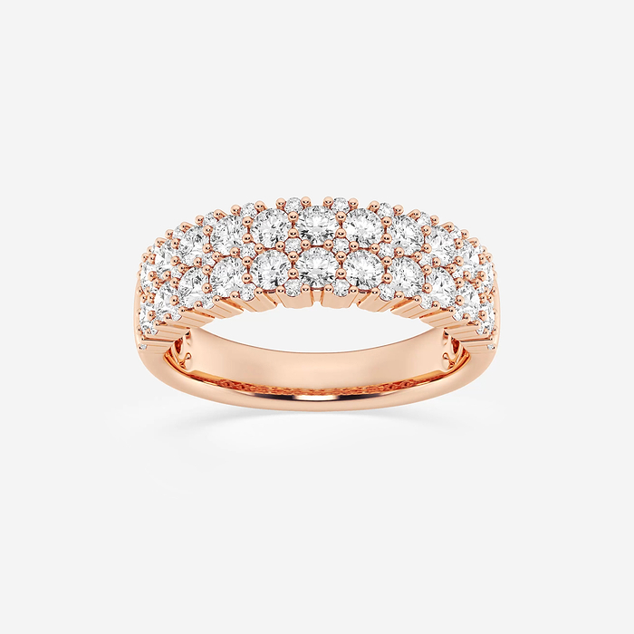 Dolce Band - 1 1/2 ctw Round Lab Grown Diamond Double Row Band