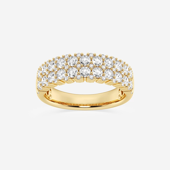 Dolce Band - 1 1/2 ctw Round Lab Grown Diamond Double Row Band
