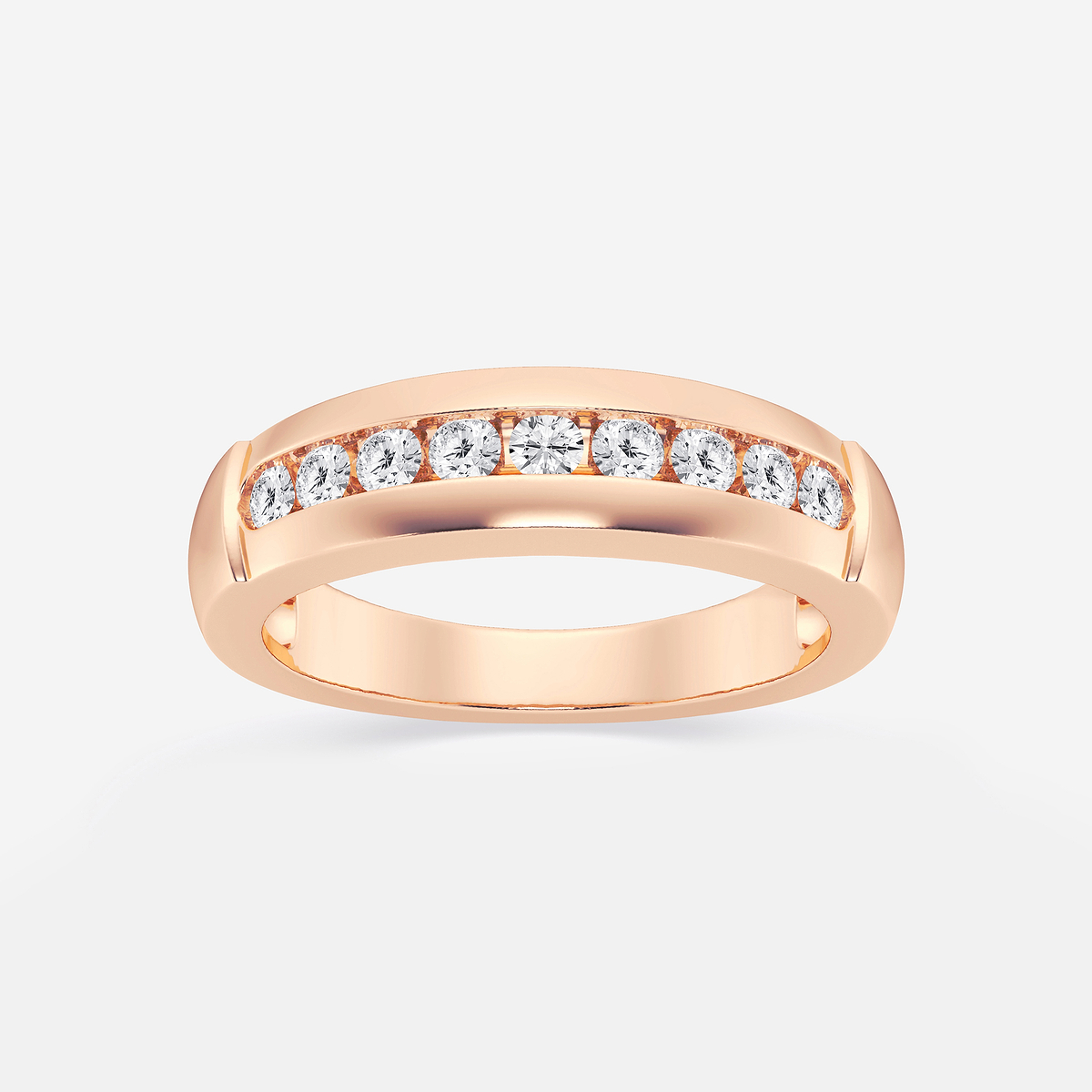 1/2 ctw Round Lab Grown Diamond Nine-Stone Wedding Band