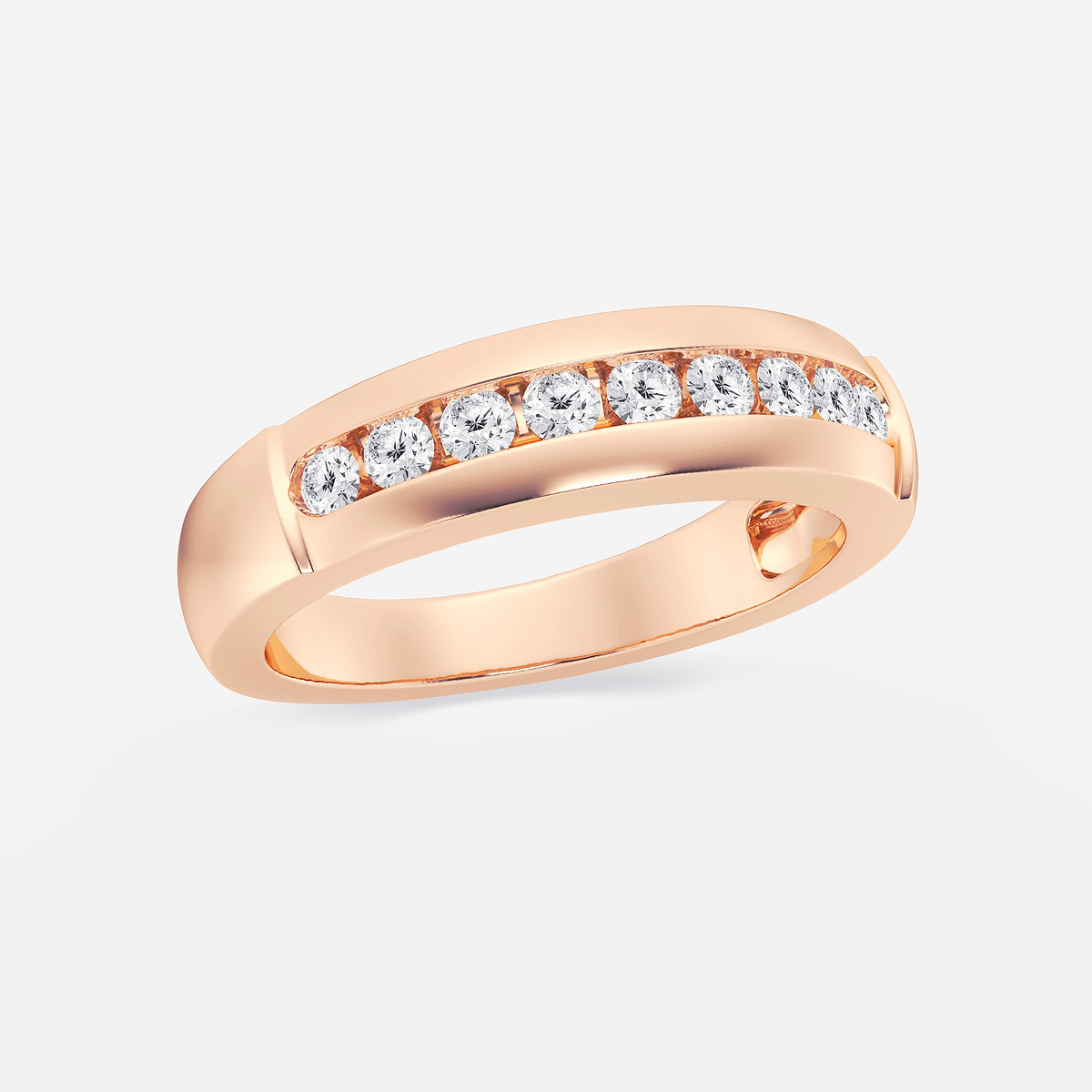 Additional Image 1 for  1/2 ctw Round Lab Grown Diamond Nine-Stone Wedding Band