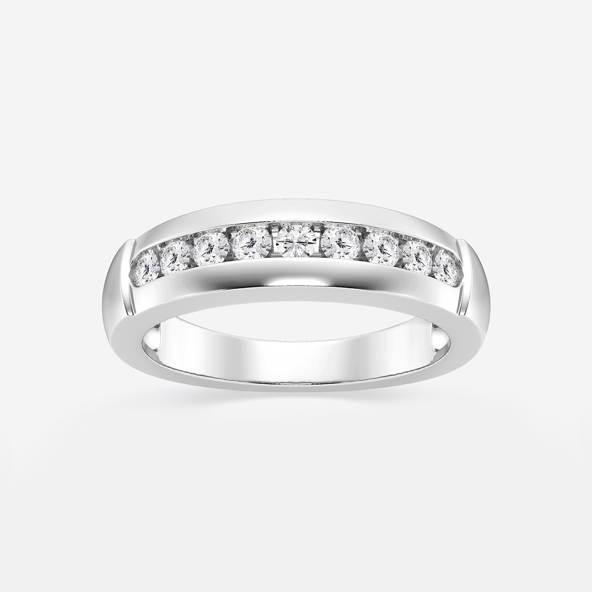 1/2 ctw Round Lab Grown Diamond Nine-Stone Wedding Band