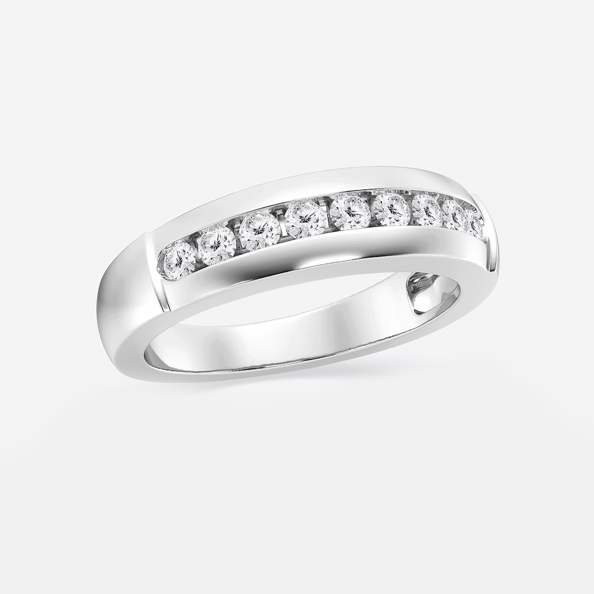 Additional Image 1 for  1/2 ctw Round Lab Grown Diamond Nine-Stone Wedding Band