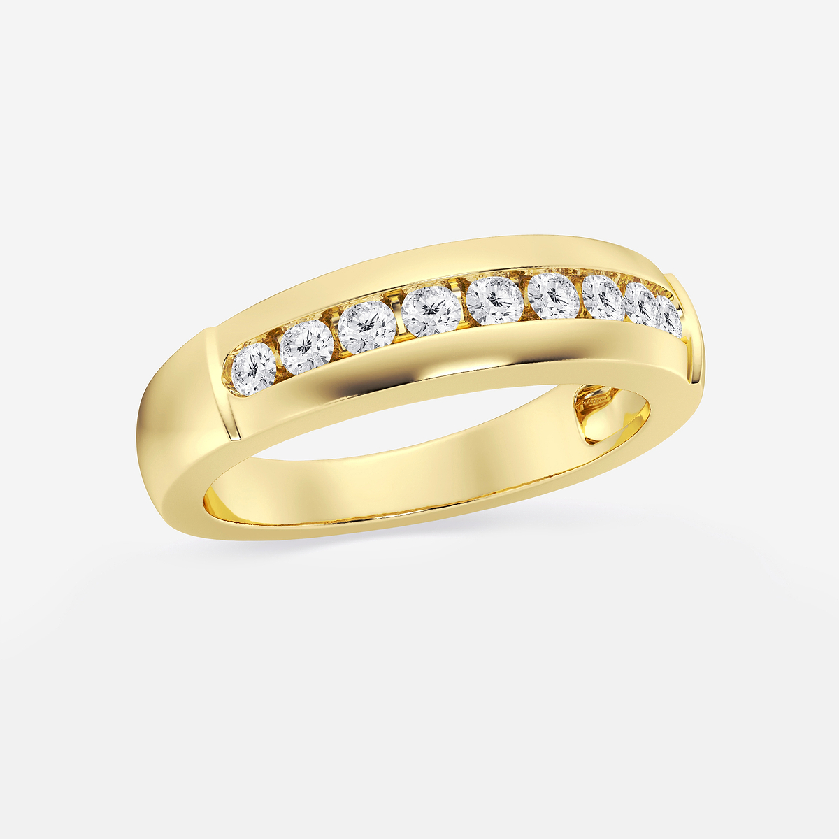 Additional Image 1 for  1/2 ctw Round Lab Grown Diamond Nine-Stone Wedding Band