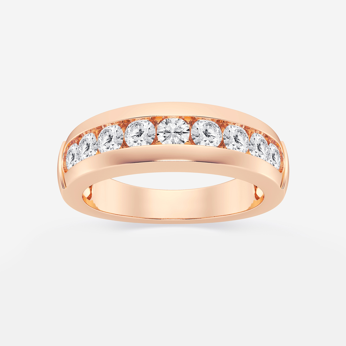 1 ctw Round Lab Grown Diamond Nine-Stone Wedding Band