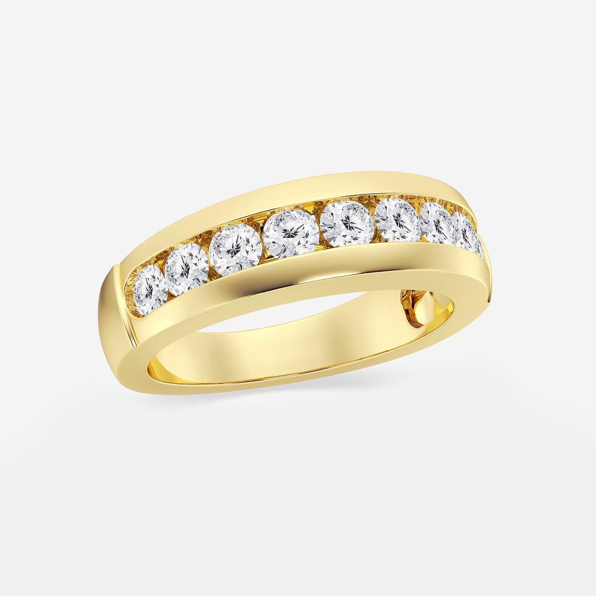 Additional Image 1 for  1 ctw Round Lab Grown Diamond Nine-Stone Wedding Band