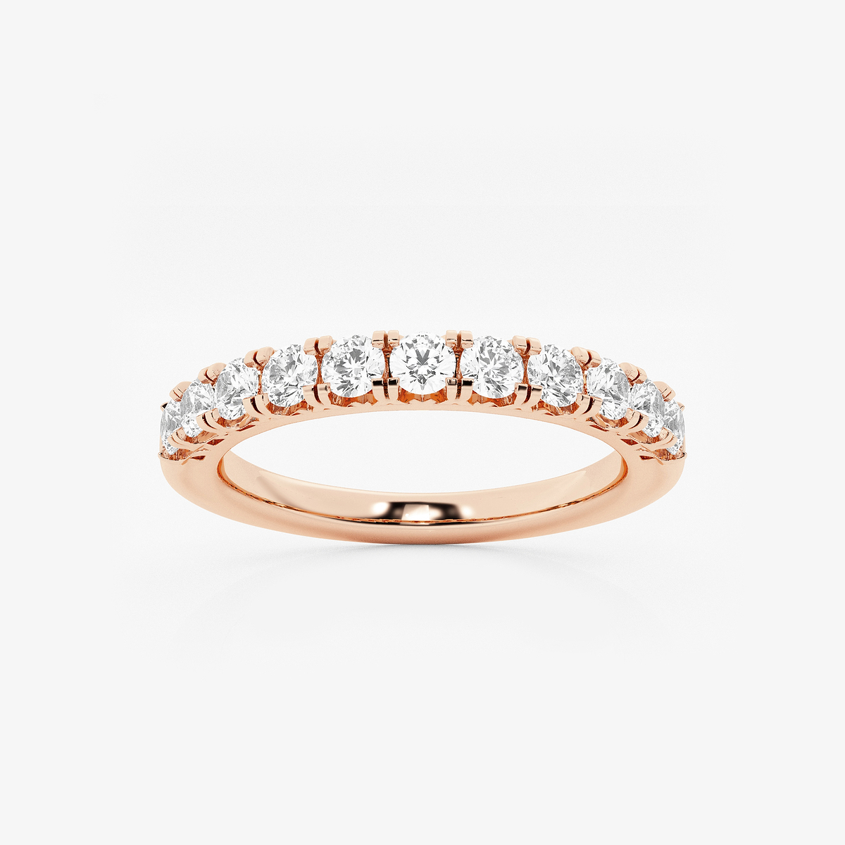 1/2 ctw Round Lab Grown Diamond Eleven-Stone Wedding Band