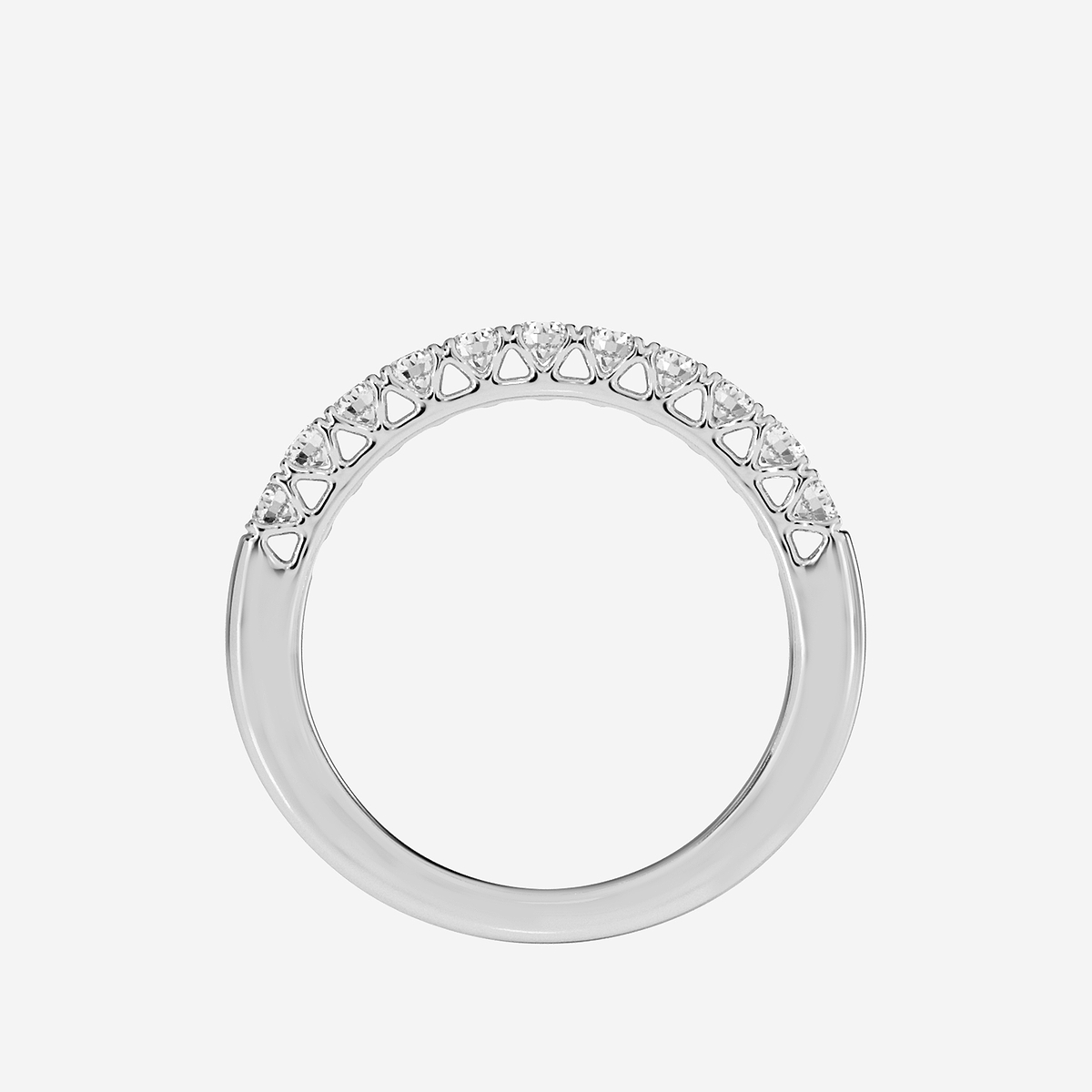 Additional Image 1 for  1/2 ctw Round Lab Grown Diamond Eleven-Stone Wedding Band