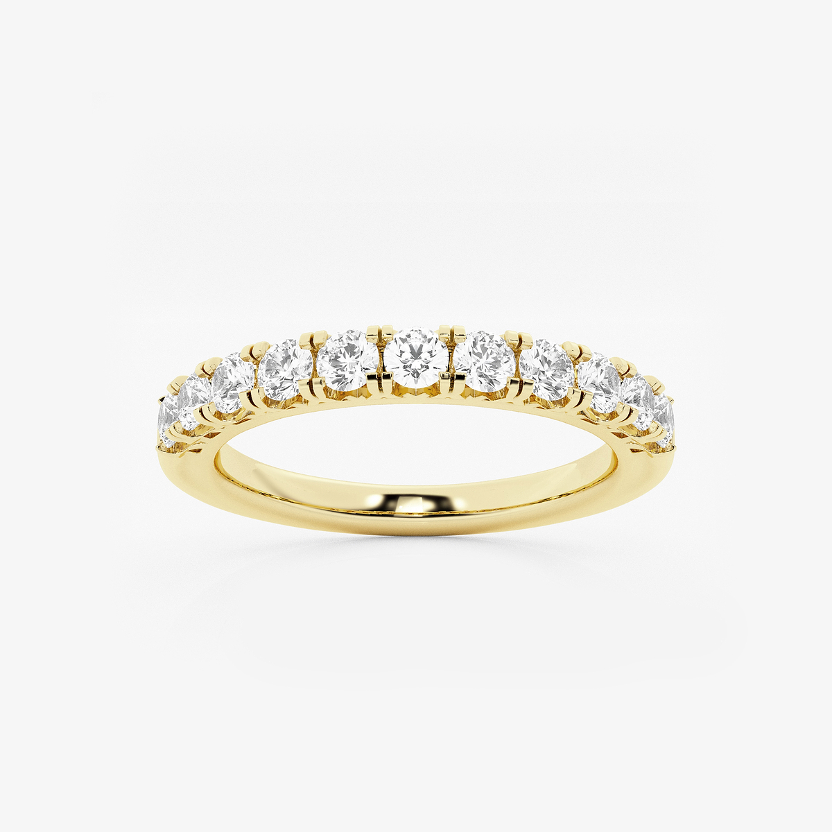 1/2 ctw Round Lab Grown Diamond Eleven-Stone Wedding Band