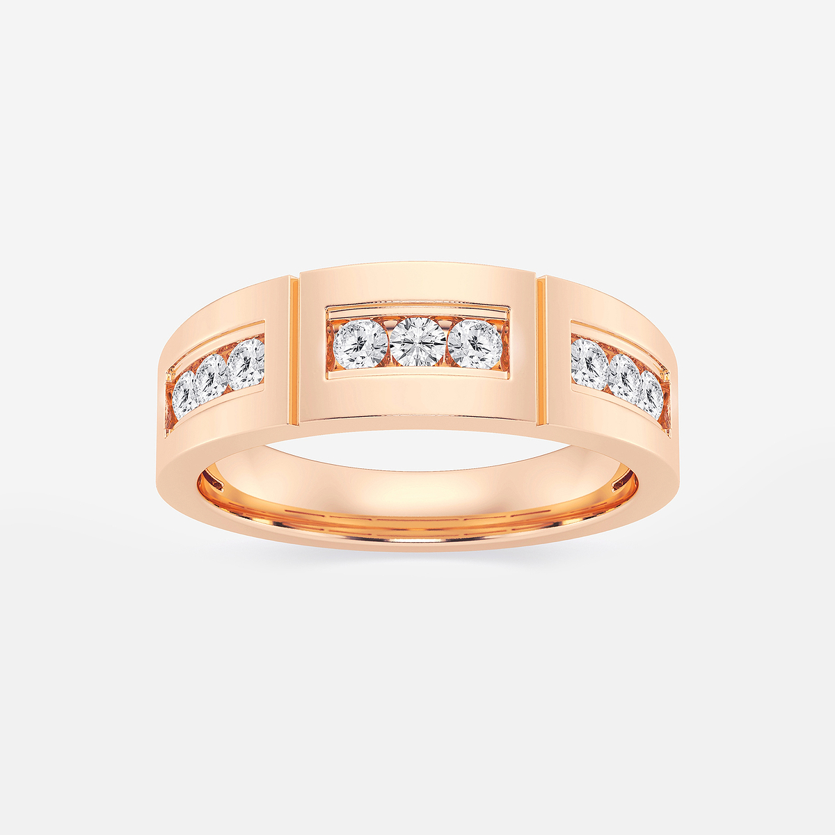 1/2 ctw Round Lab Grown Diamond Channel Set Wedding Band