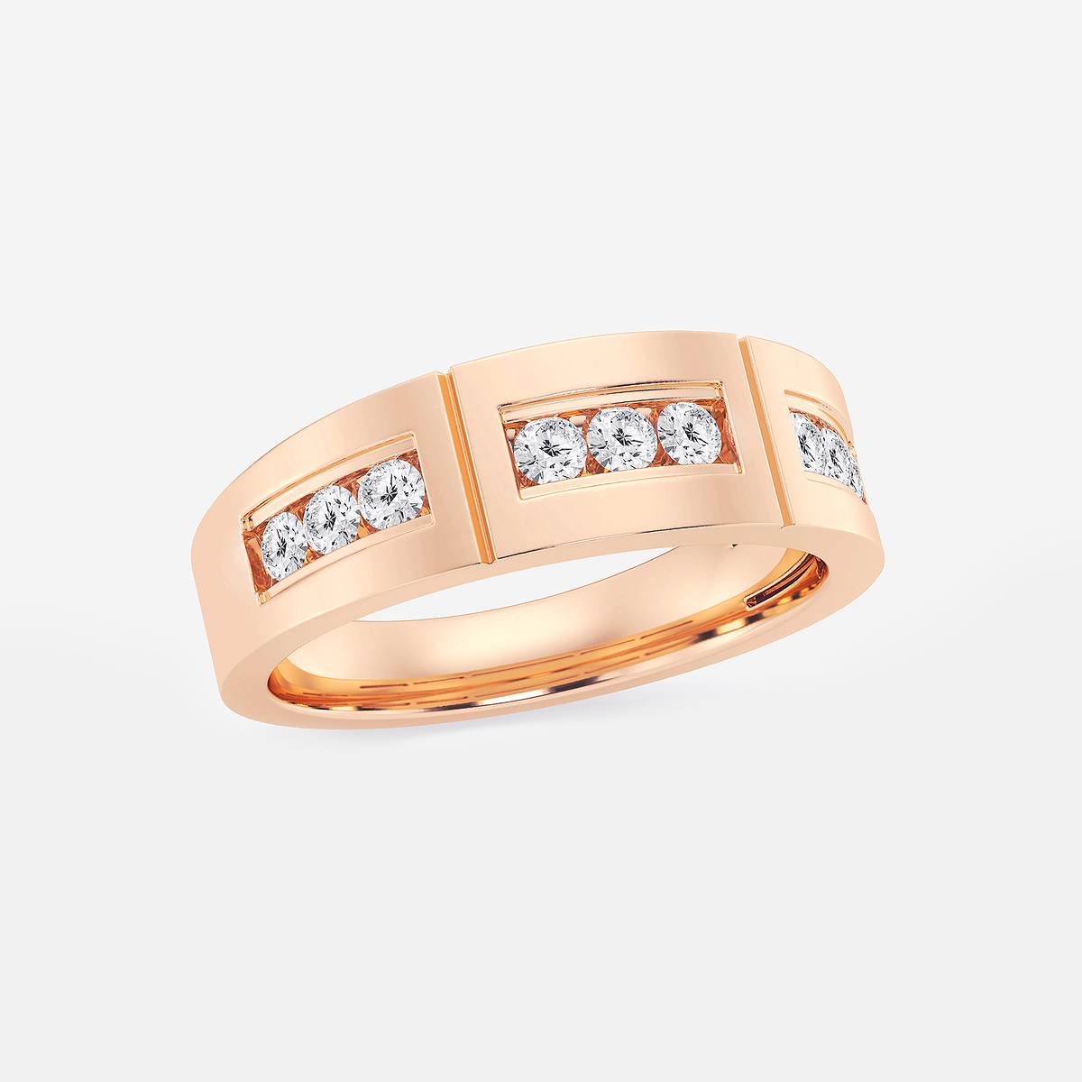 Additional Image 1 for  1/2 ctw Round Lab Grown Diamond Channel Set Wedding Band