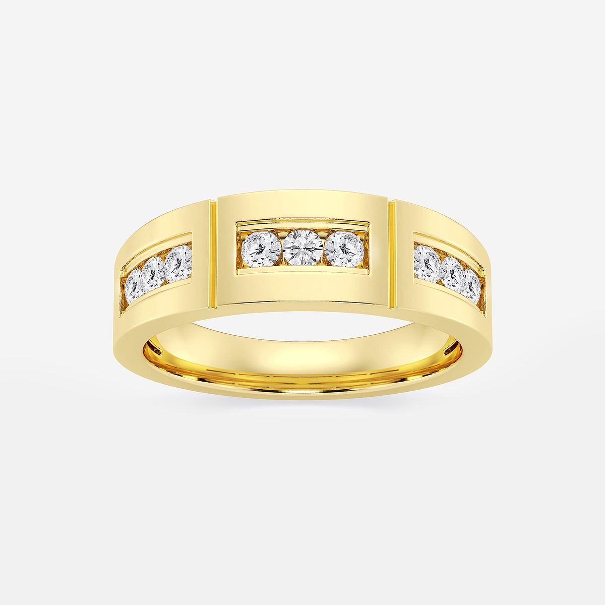 1/2 ctw Round Lab Grown Diamond Channel Set Wedding Band