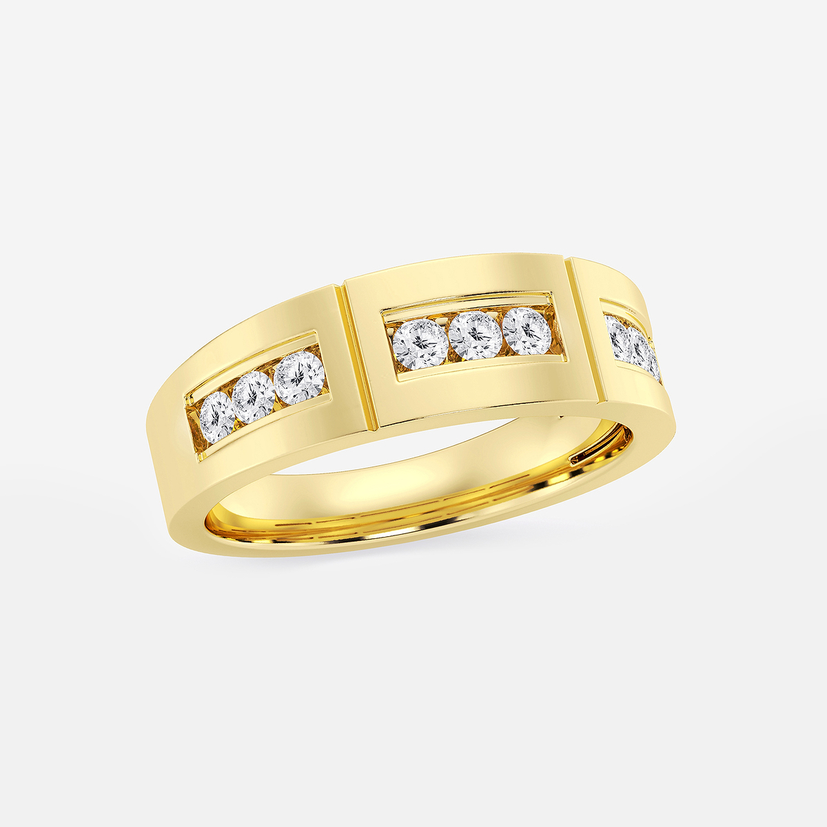 Additional Image 1 for  1/2 ctw Round Lab Grown Diamond Channel Set Wedding Band