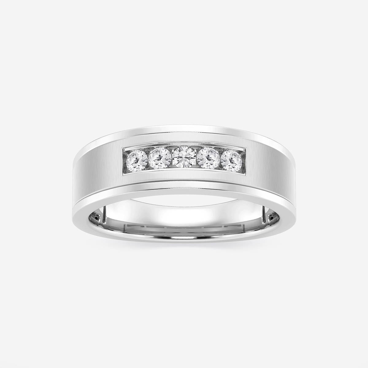 1/4 ctw Round Lab Grown Diamond Five-Stone Wedding Band