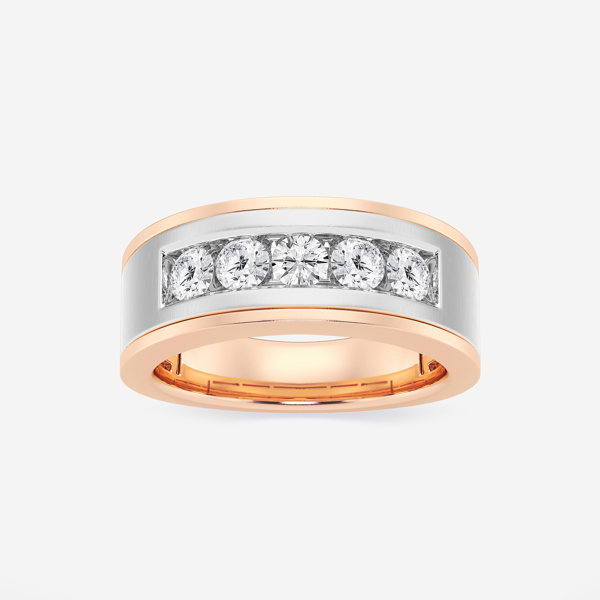 1 ctw Round Lab Grown Diamond Five-Stone Wedding Band