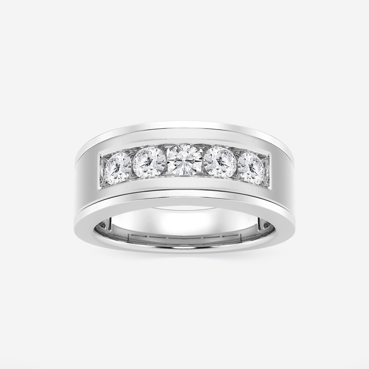 1 ctw Round Lab Grown Diamond Five-Stone Wedding Band