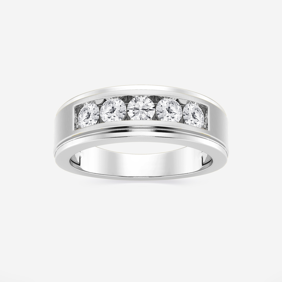 1 ctw Round Lab Grown Diamond Five-Stone Wedding Band