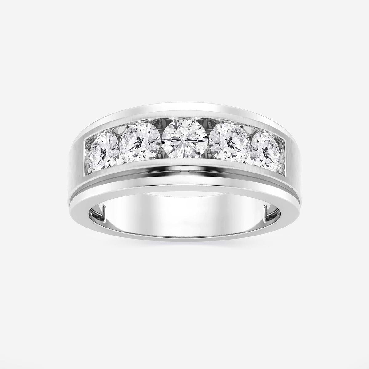 2 ctw Round Lab Grown Diamond Five-Stone Wedding Band