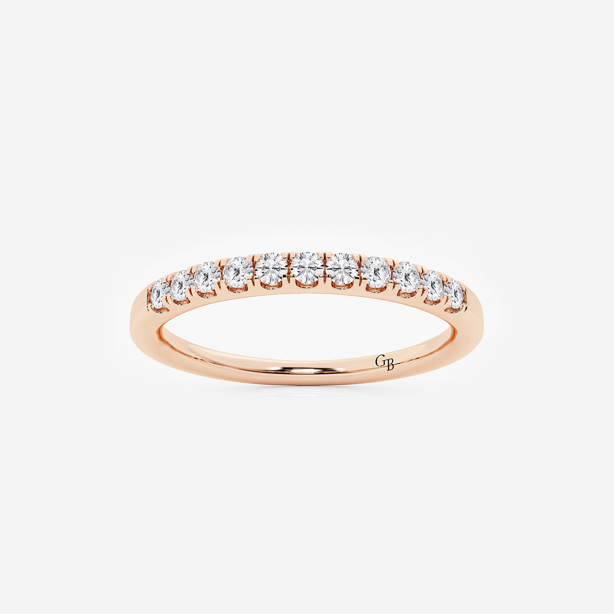 1/4 ctw Round Lab Grown Diamond Eleven-Stone Wedding Band