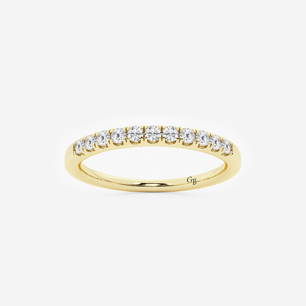 1/4 ctw Round Lab Grown Diamond Eleven-Stone Wedding Band