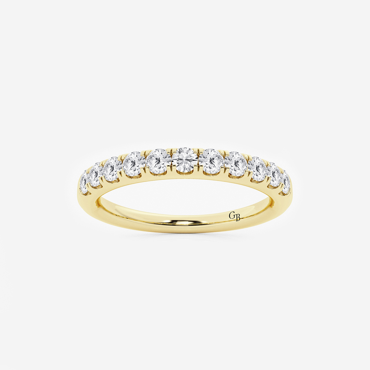 1/2 ctw Round Lab Grown Diamond Eleven-Stone Wedding Band