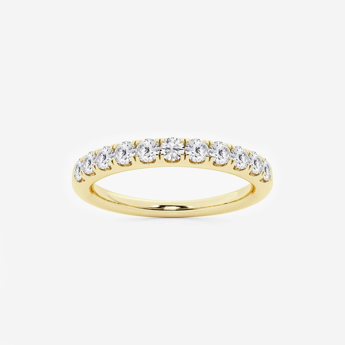 1/2 ctw Round Lab Grown Diamond Eleven-Stone Wedding Band